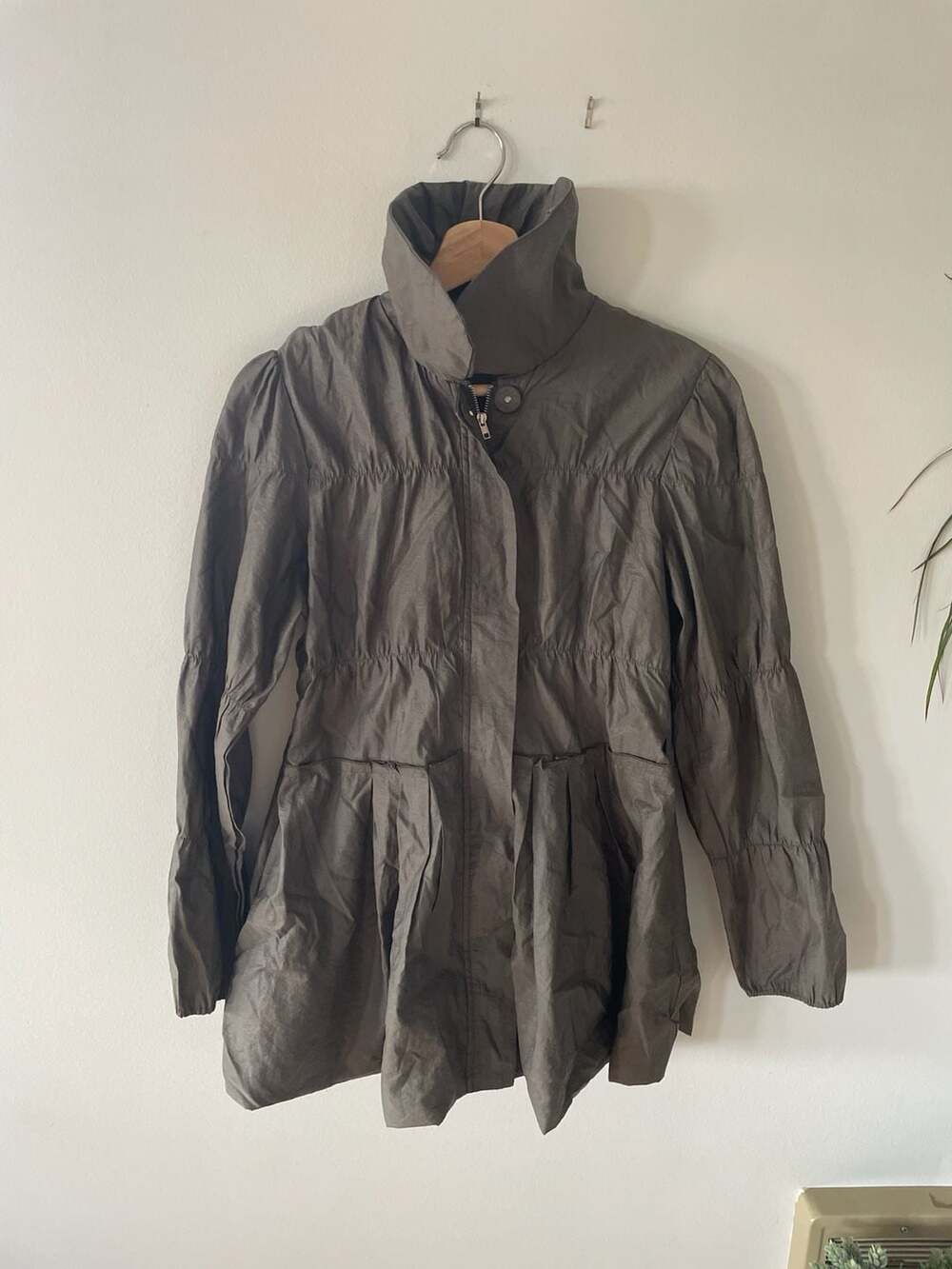 Ad:hoc Le Collezioni Funnel Neck Peplum Jacket Size M